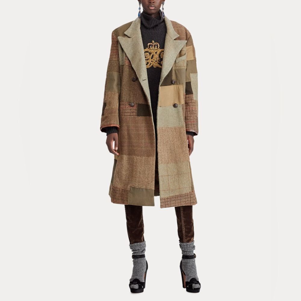Ralph Lauren 50th Anniversary Collection Fall ‘18 Antiqued Sydney Patchwork Coat - Picture 14 of 17